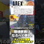 キャラによって武器は替えるべき？徹底ではないと思うけど環境武器は使った方がいいかも！【 APEX のったん エペ解説 】#apex #apexlegends #のったん #エペ #エペ解説