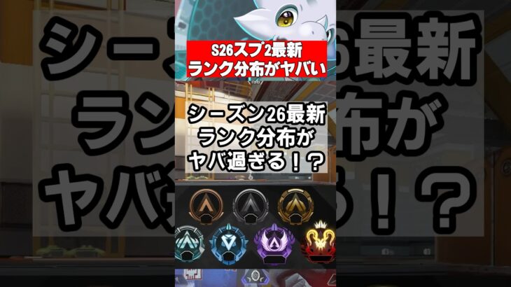 【APEX】シーズン26スプリット２のランク分布がヤバ過ぎるｗｗｗ #apex #apexlegends